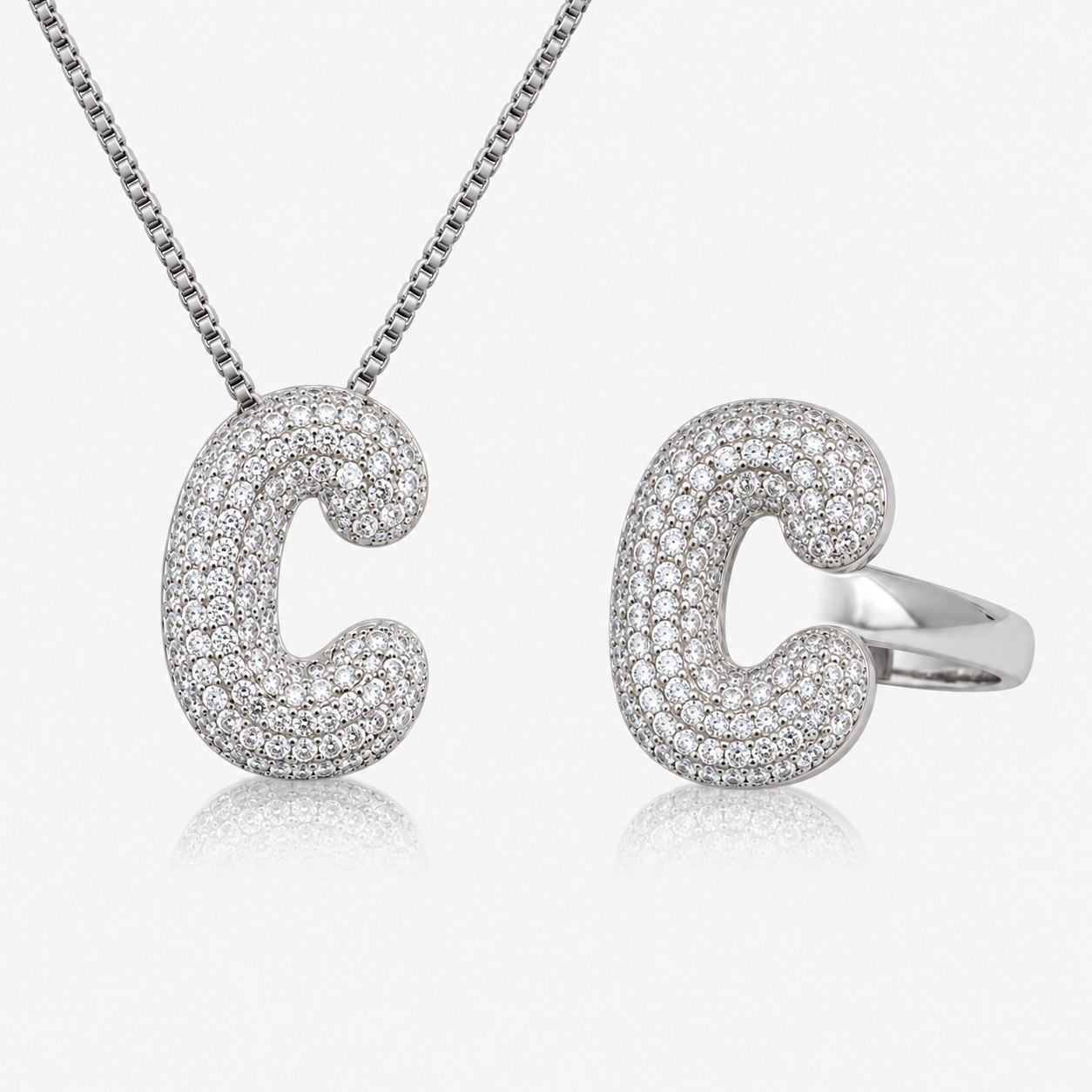 Adore Me Ring & Necklace 2 Piece Bundle - EVRYJEWELS