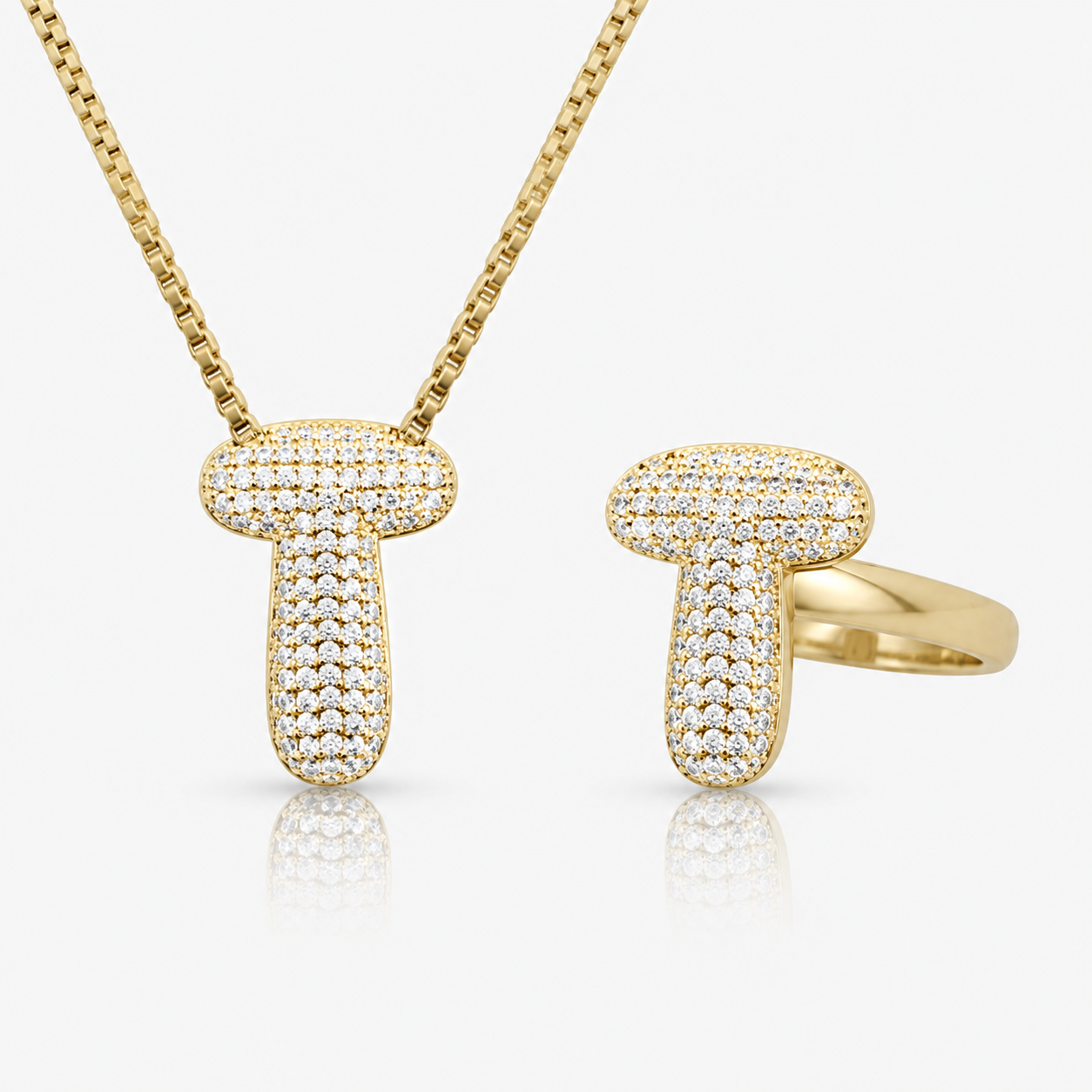 Adore Me Ring & Necklace 2 Piece Bundle - EVRYJEWELS