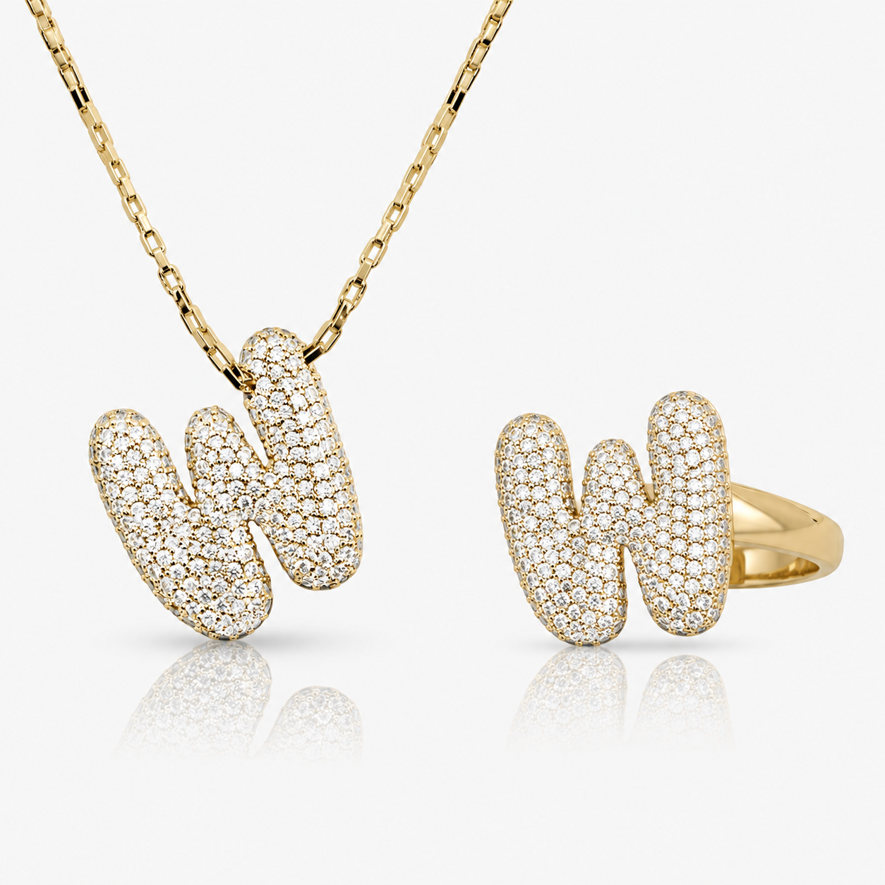 Adore Me Ring & Necklace 2 Piece Bundle - EVRYJEWELS