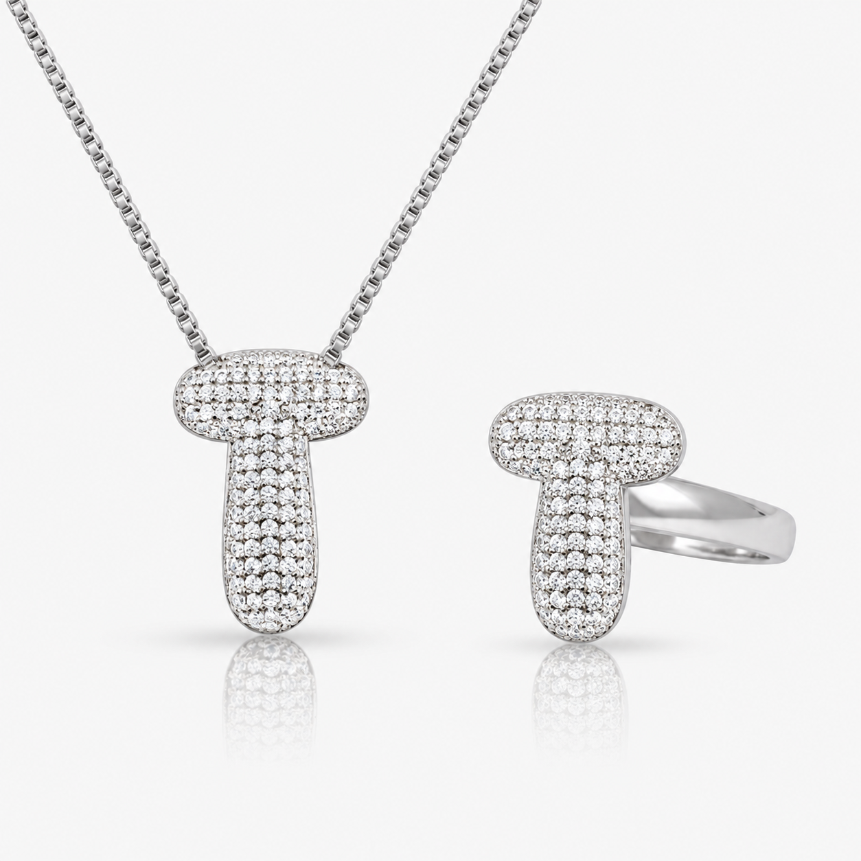 Adore Me Ring & Necklace 2 Piece Bundle - EVRYJEWELS