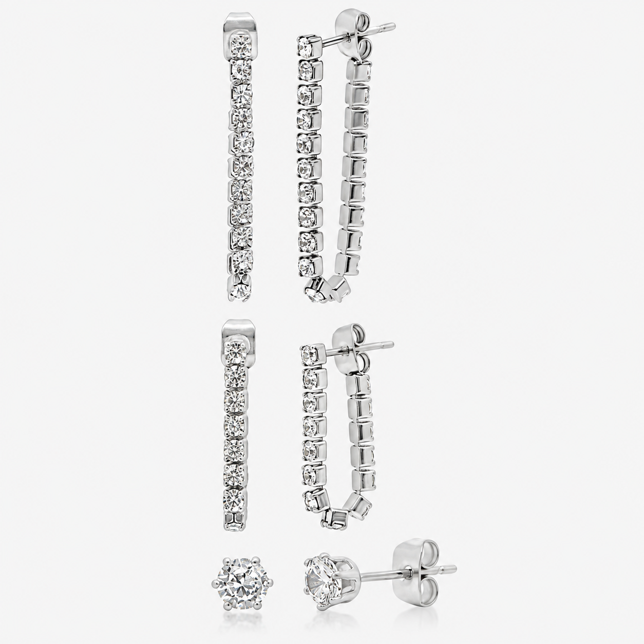 Drop the Link 3 Piece Earring Set - EVRYJEWELS