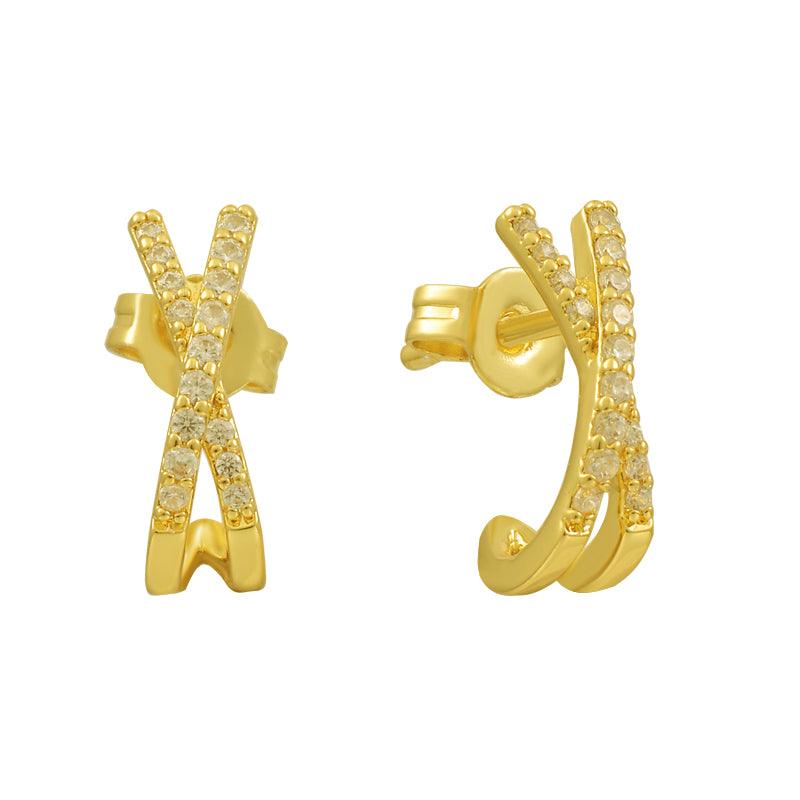 Crossover Earrings - EVRYJEWELS