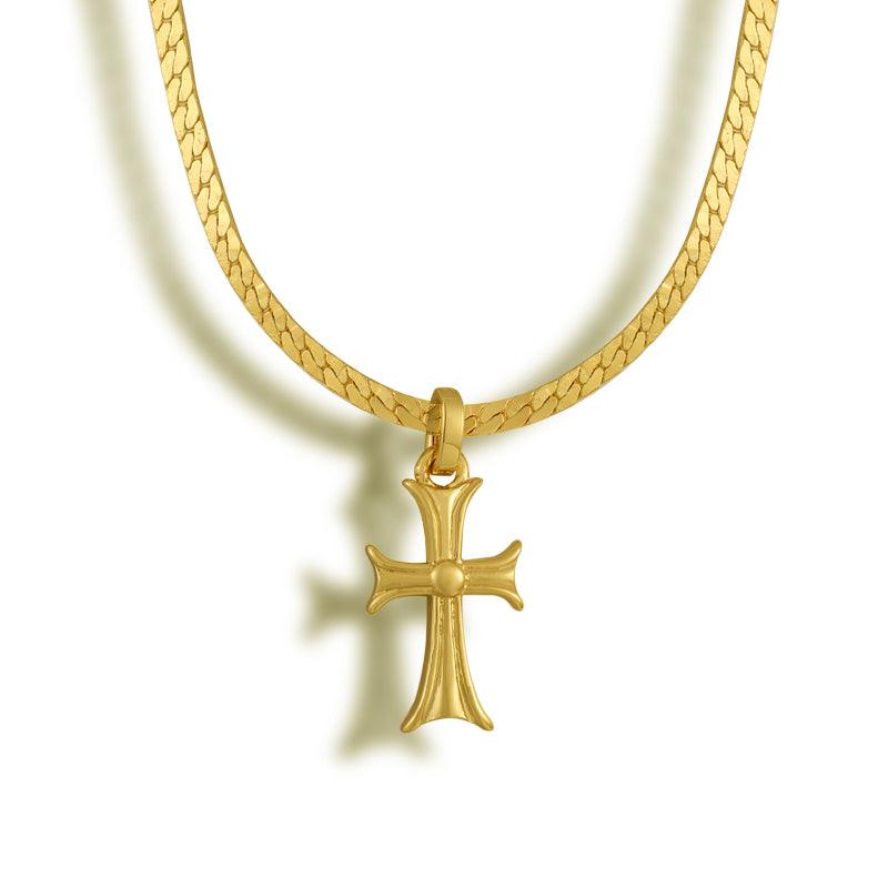 Crossed Necklace - EVRYJEWELS