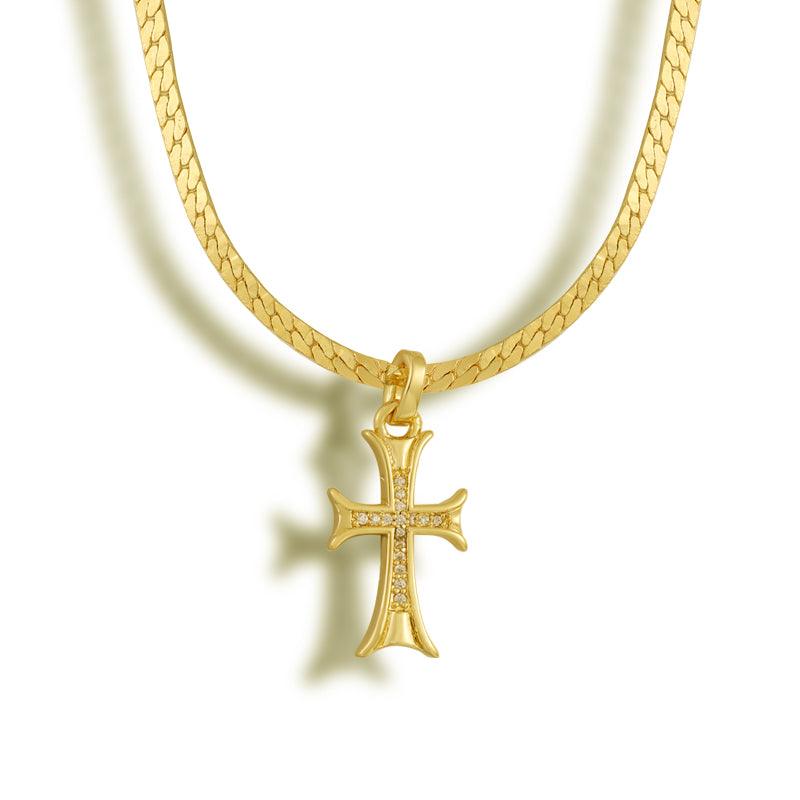 Crossed Necklace - EVRYJEWELS