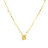 Crystal B Initial Necklace - EVRYJEWELS