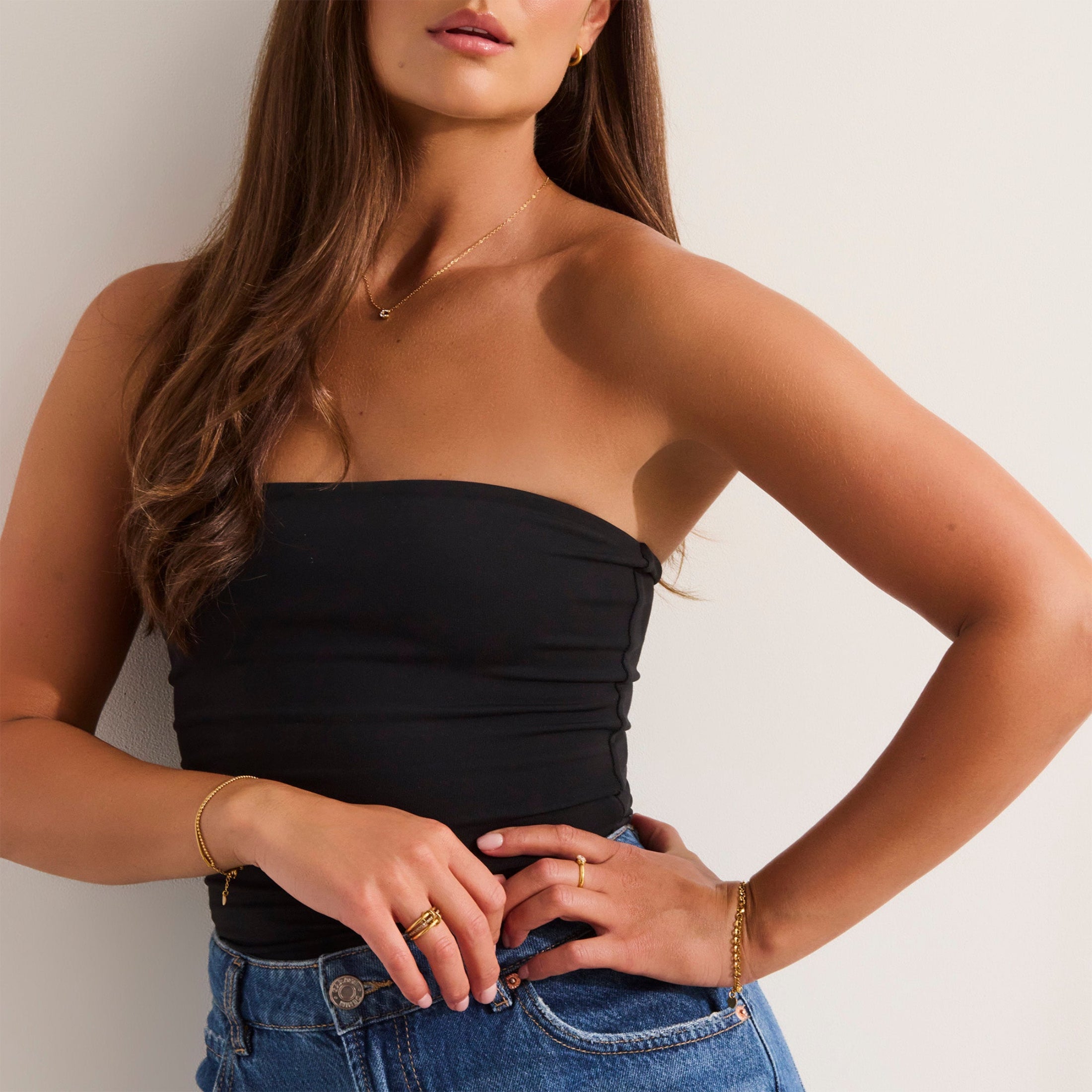 Crystal C Initial Charm Necklace - EVRYJEWELS