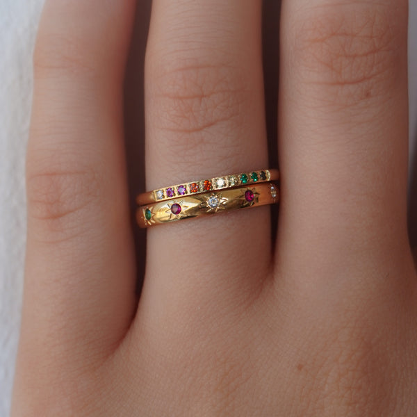 Rainbow's End Ring Set - EVRYJEWELS