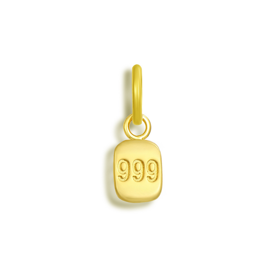 Divine Signs Charm - 999 / Gold