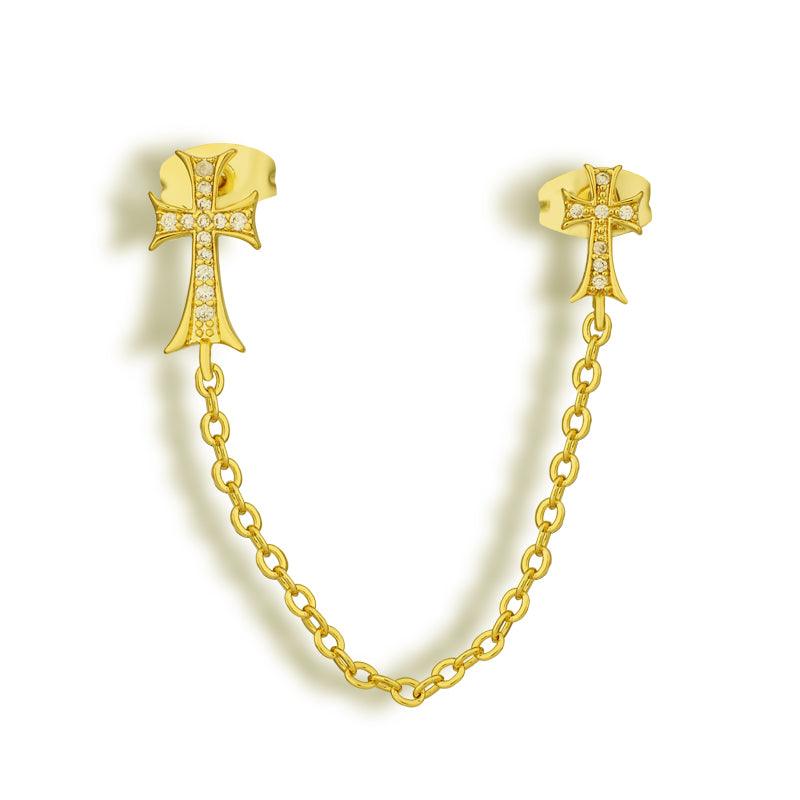 Double Cross Me Earrings - EVRYJEWELS