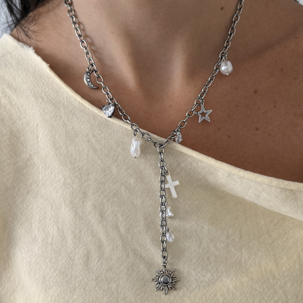 Wish Upon a Charm Lariat Necklace - EVRYJEWELS