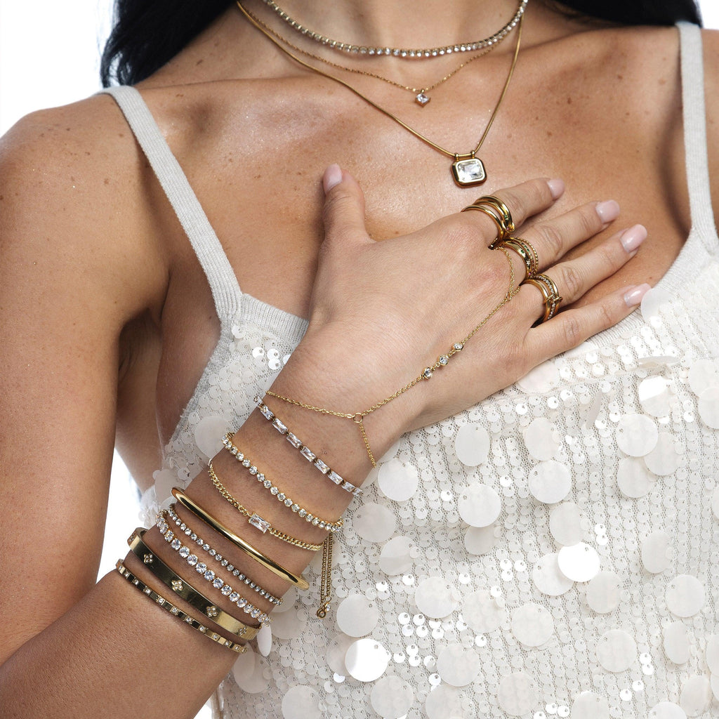 Champagne Tennis Bracelet - EVRYJEWELS