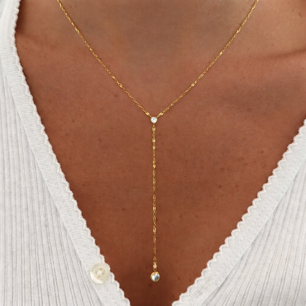Falling Star Lariat Necklace - EVRYJEWELS