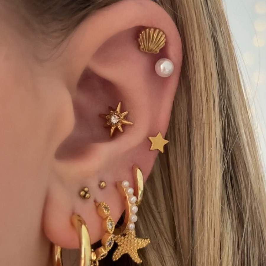 Starry Eyes Duo Flat Back Earring Bundle - EVRYJEWELS