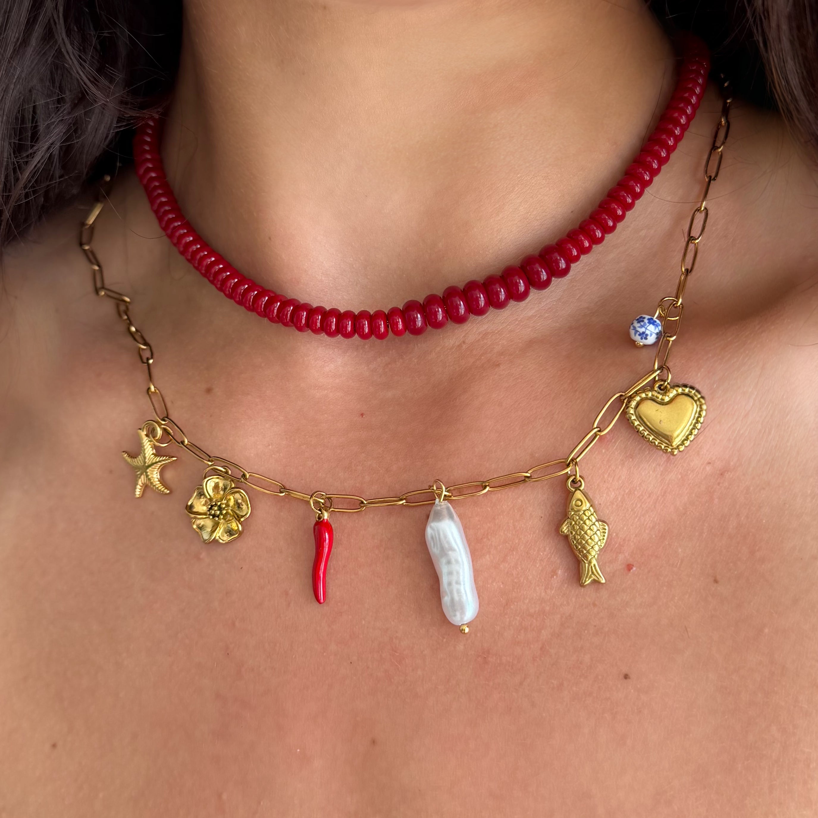 Saltwater Babe Charm Necklace - EVRYJEWELS