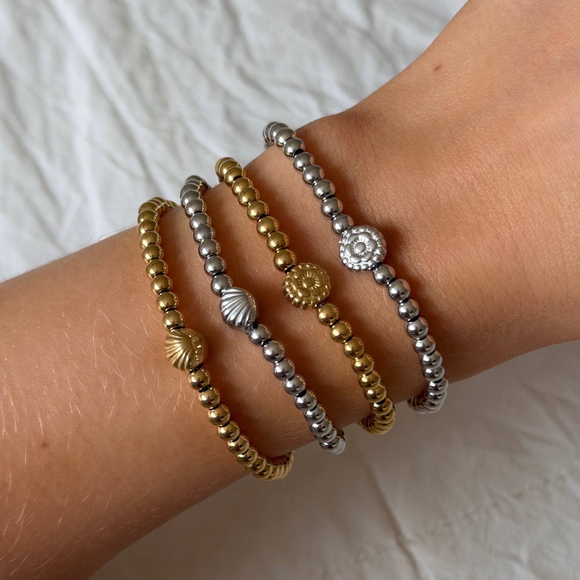 Coastal Beaded Bracelet 4 Piece Set - EVRYJEWELS