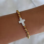 Little Blessings Cross Beaded Bracelet