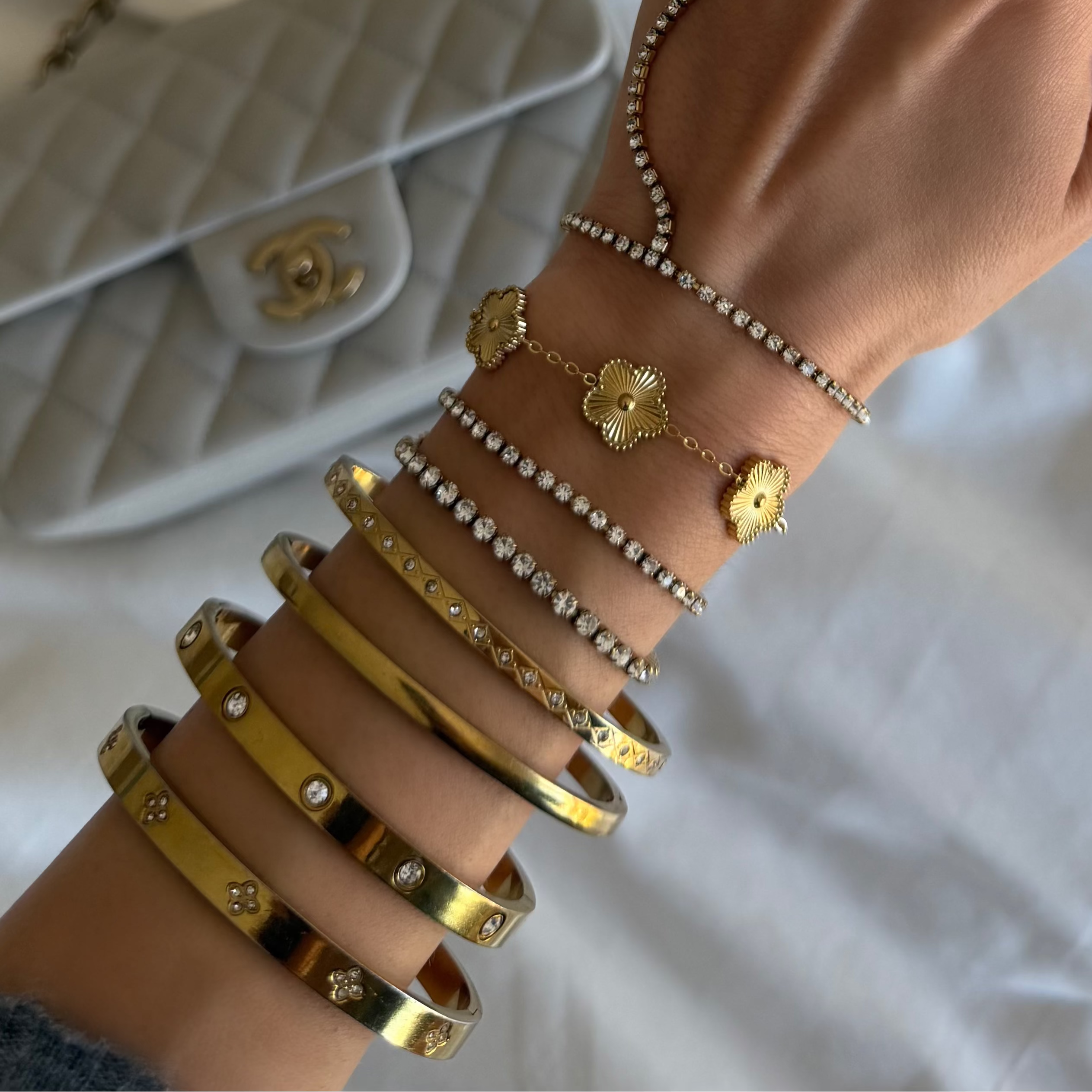 Rosalia Bangle - EVRYJEWELS