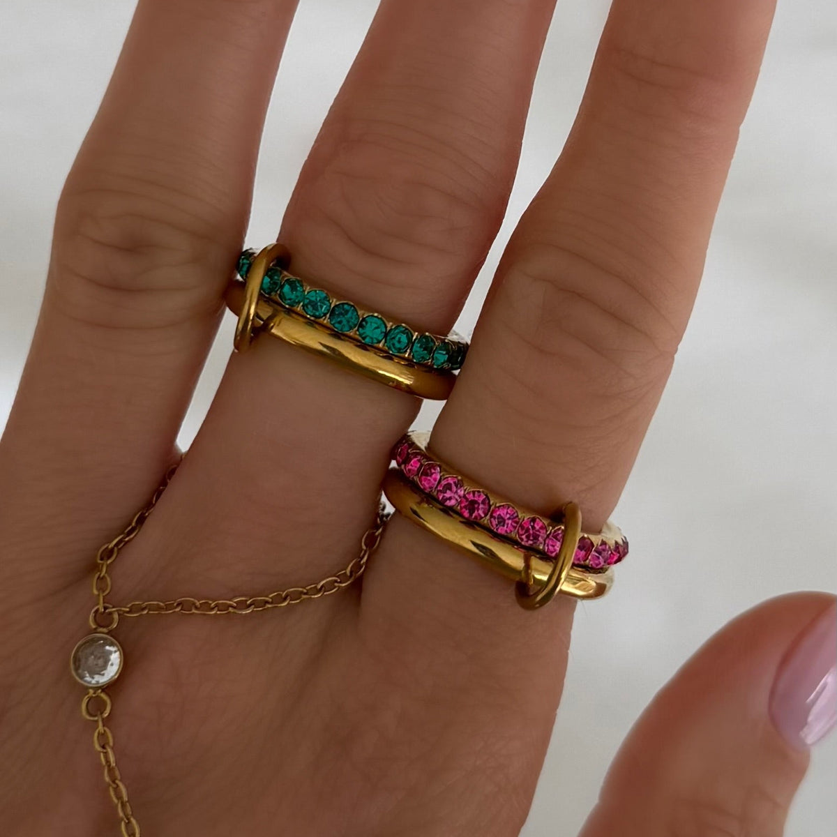 Rosie Glow Stacked Ring