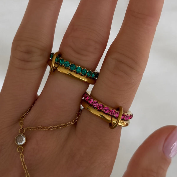 Rosie Glow Stacked Ring