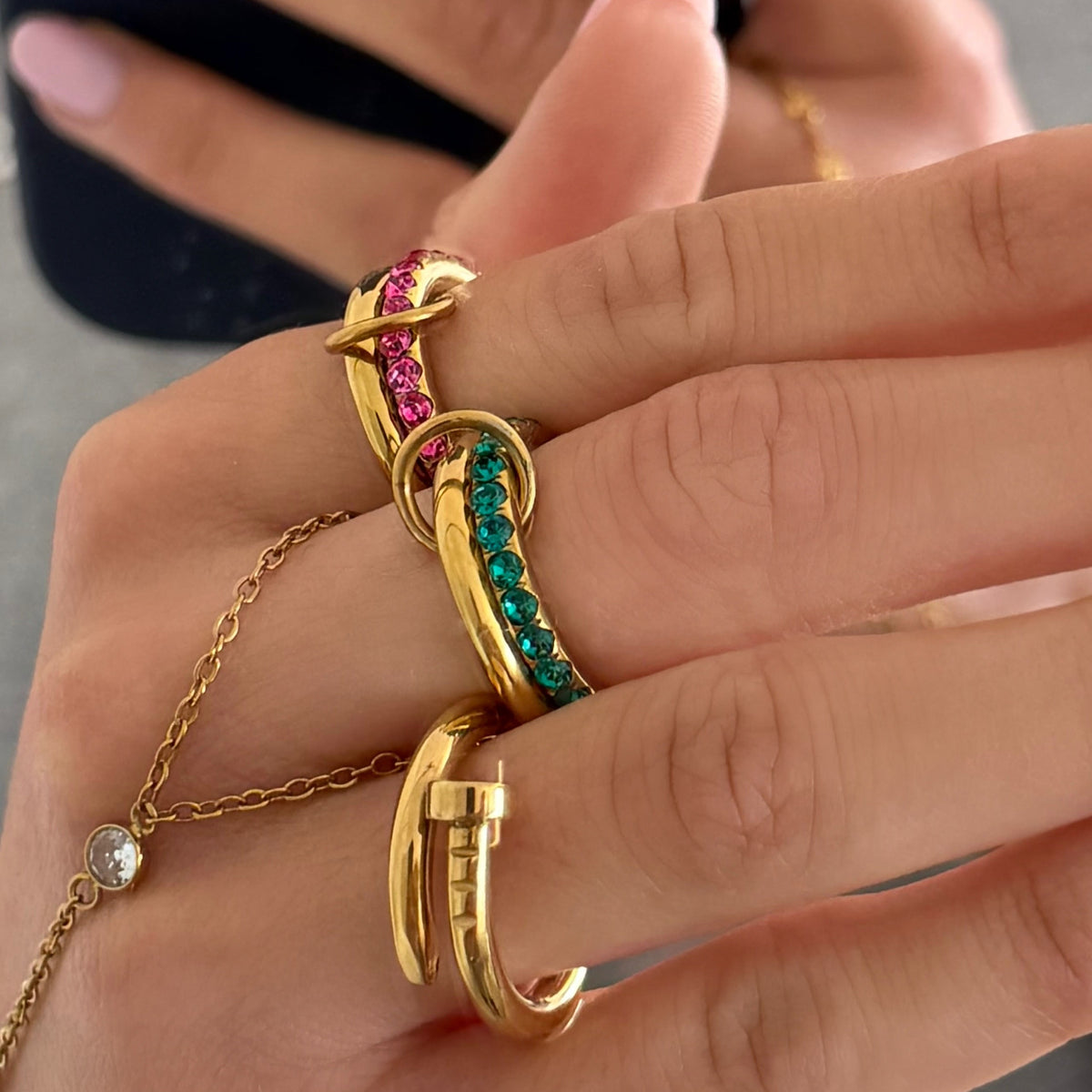 Rosie Glow Stacked Ring