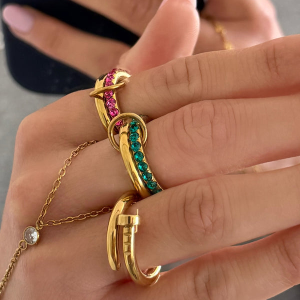 Rosie Glow Stacked Ring