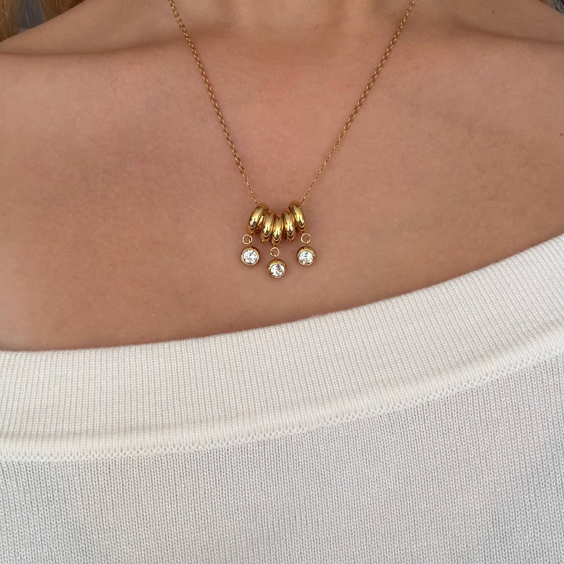 Shine Stack Necklace - EVRYJEWELS