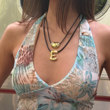 Initial Crush Cord Necklace - EVRYJEWELS