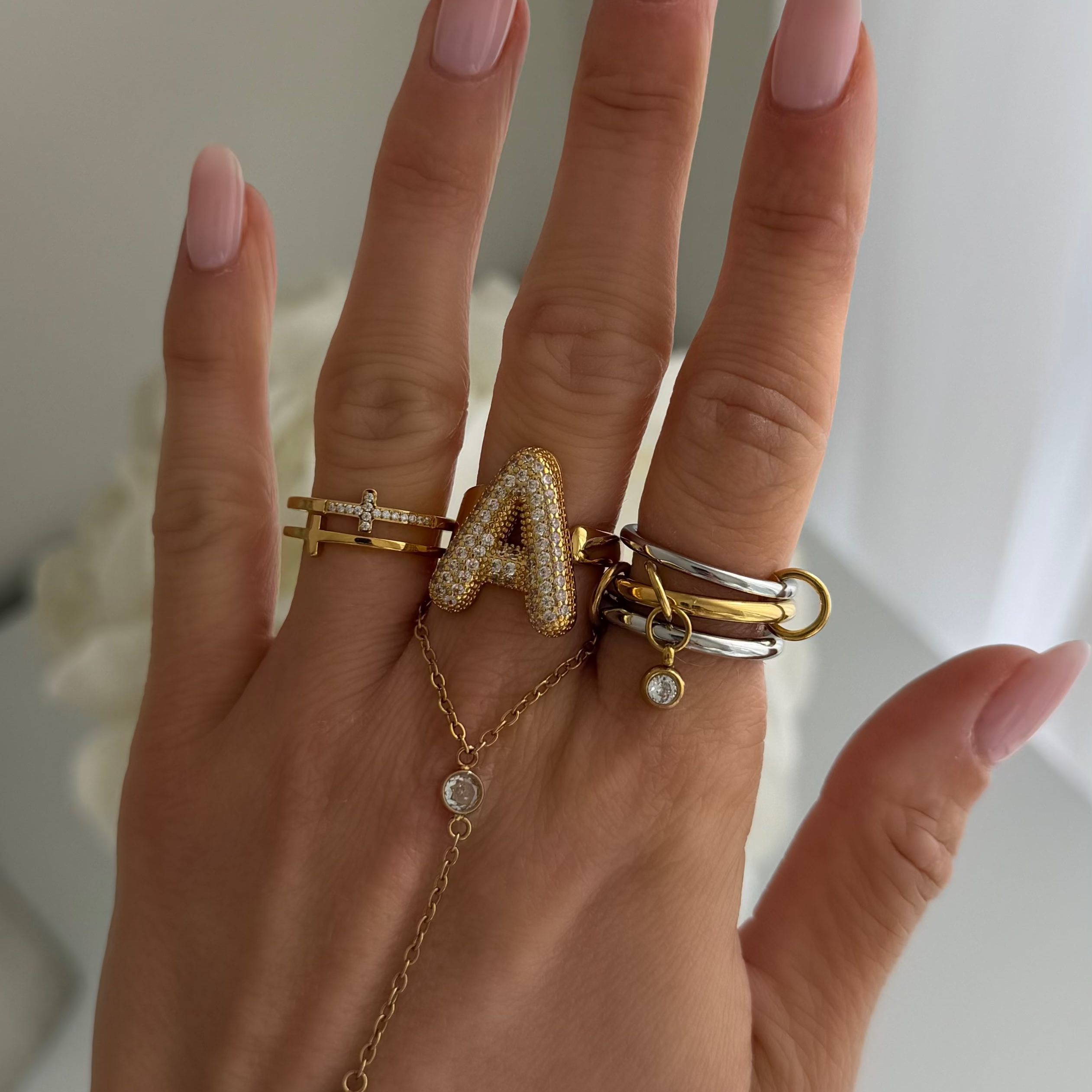 Ava Stacked Ring - EVRYJEWELS