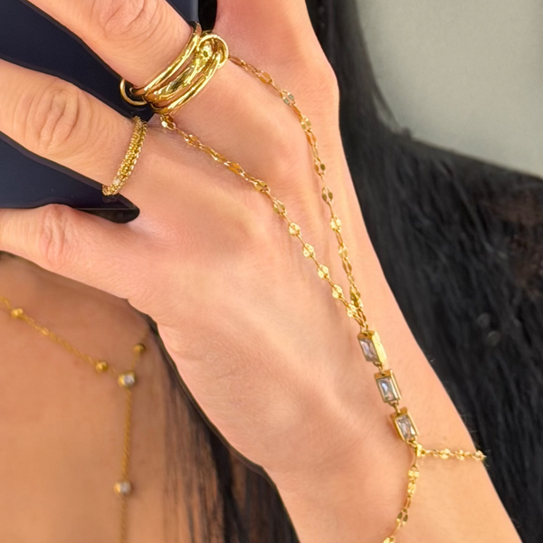 Chaine de main Golden Babe