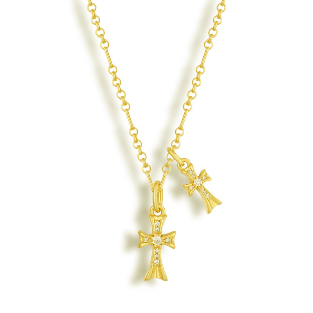 eimy istoire K10 crossed necklace エイミー EIMY ISTOIRE エイミーイストワール eimy istoire K10 5ダイアクロス