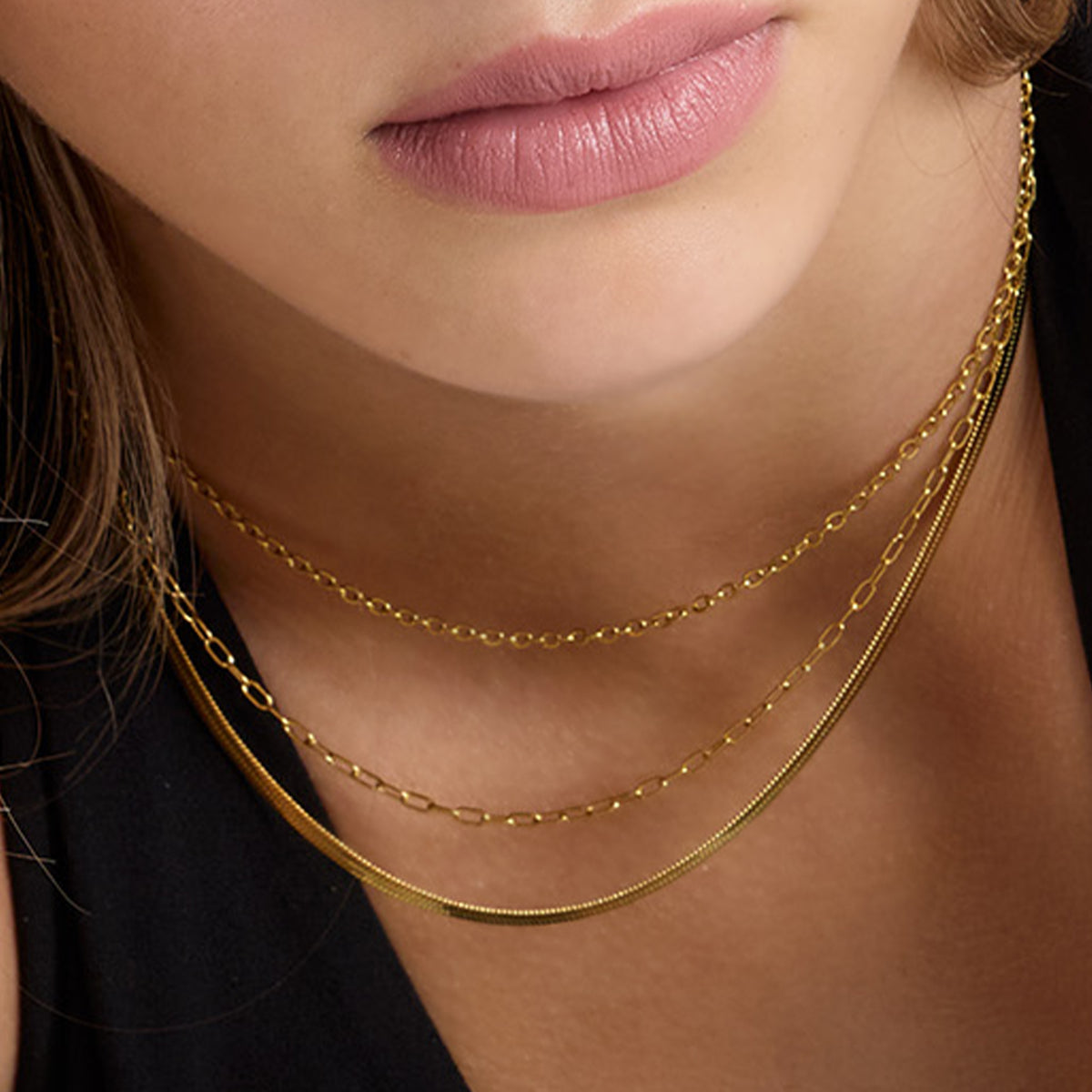 Fine Lines Bundle: 5 Piece Necklace and Bracelet Bundle - EVRYJEWELS