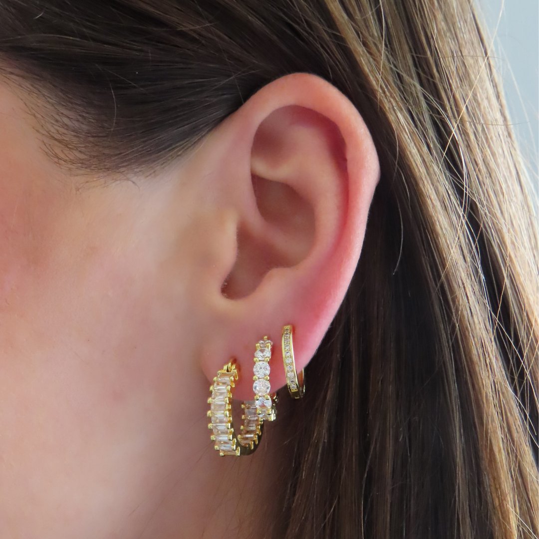  Ensemble Flashy : Lot de 3 paires de boucles d'oreilles