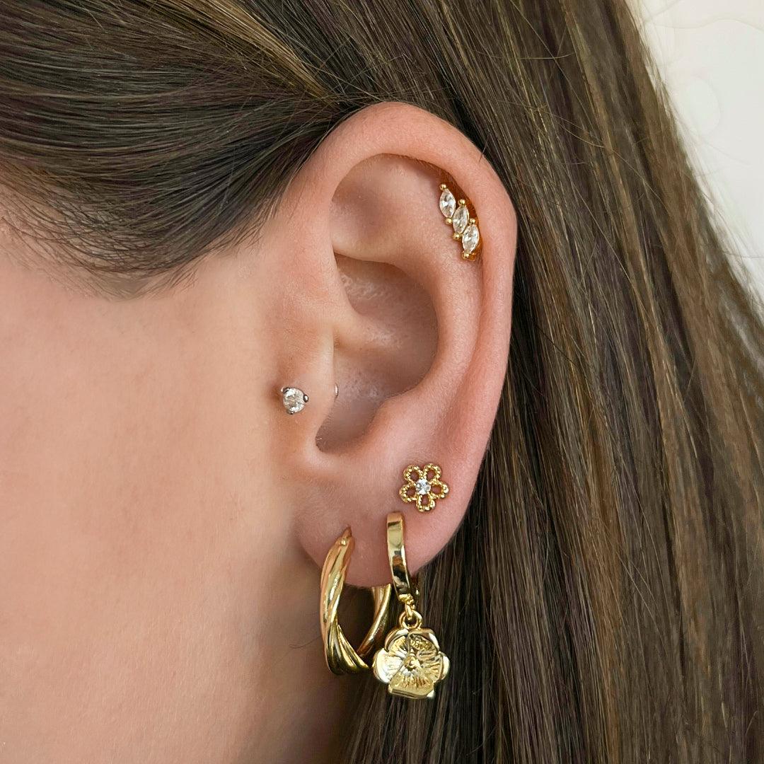 Flower Girl Earrings - EVRYJEWELS