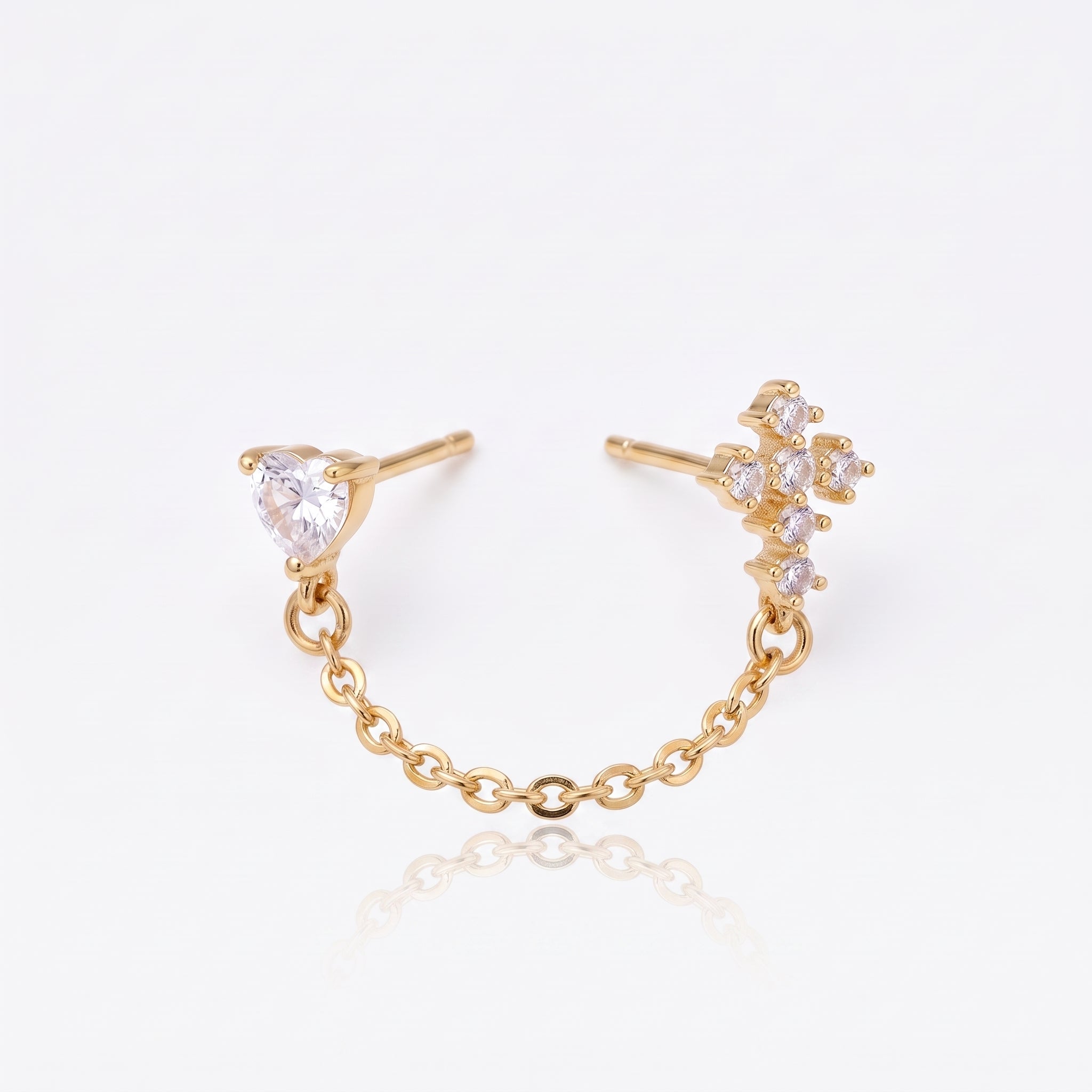 Bonded Sparkle Flat Back Earring - EVRYJEWELS