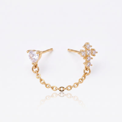 Bonded Sparkle Flat Back Earring - EVRYJEWELS