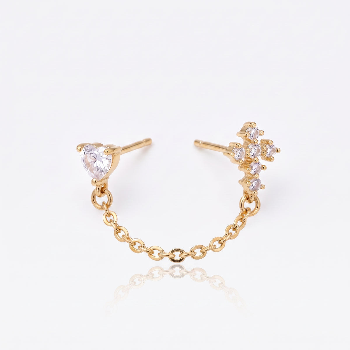 Bonded Sparkle Flat Back Earring - EVRYJEWELS