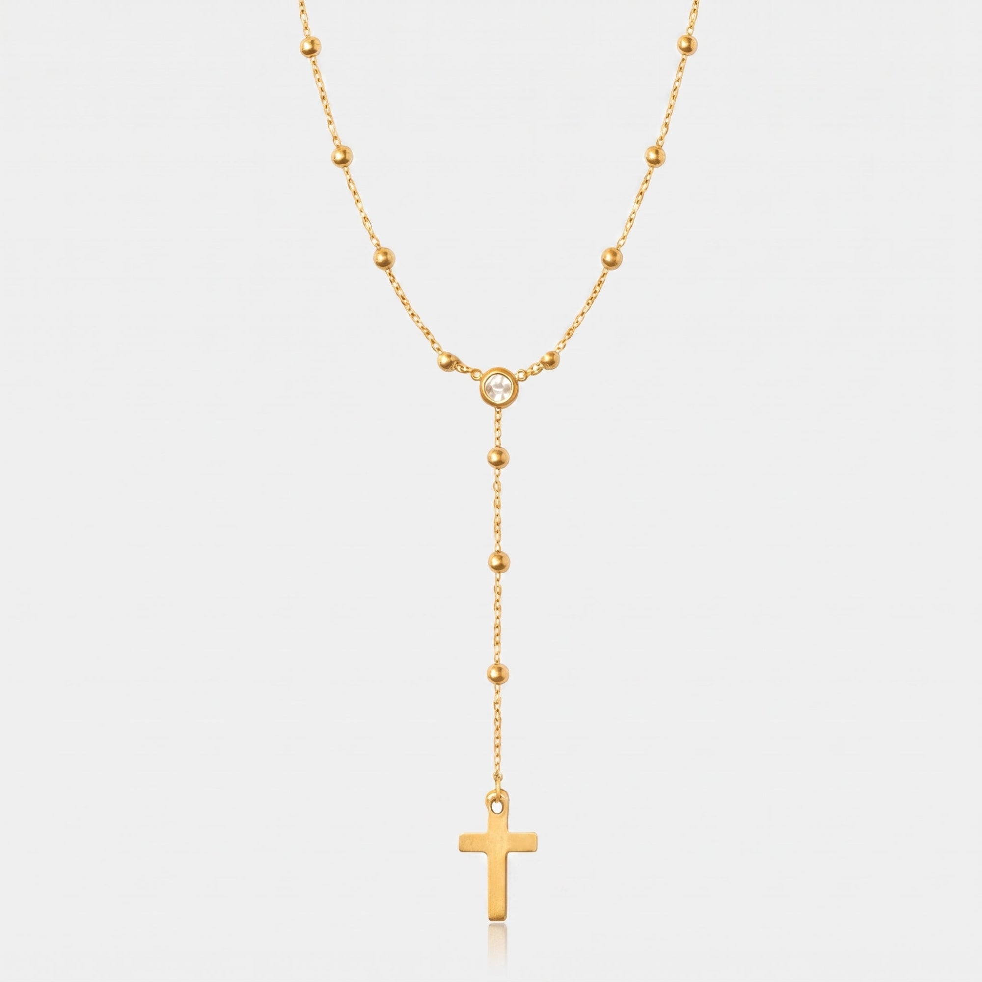 Alessia Lariat Cross Necklace - EVRYJEWELS