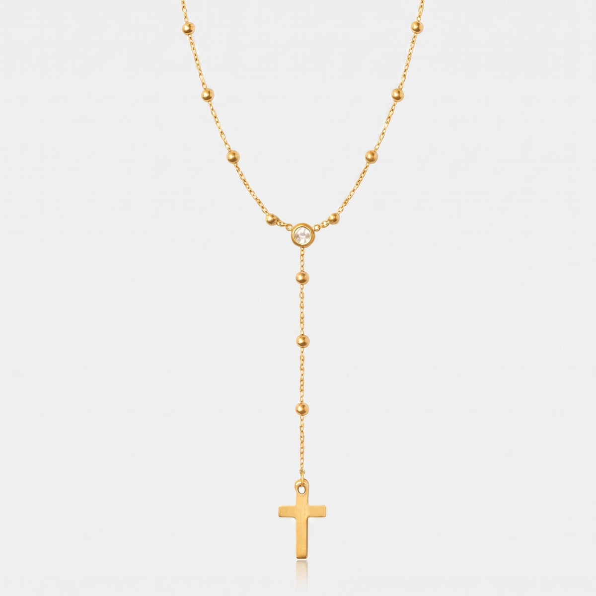Alessia Lariat Cross Necklace - EVRYJEWELS