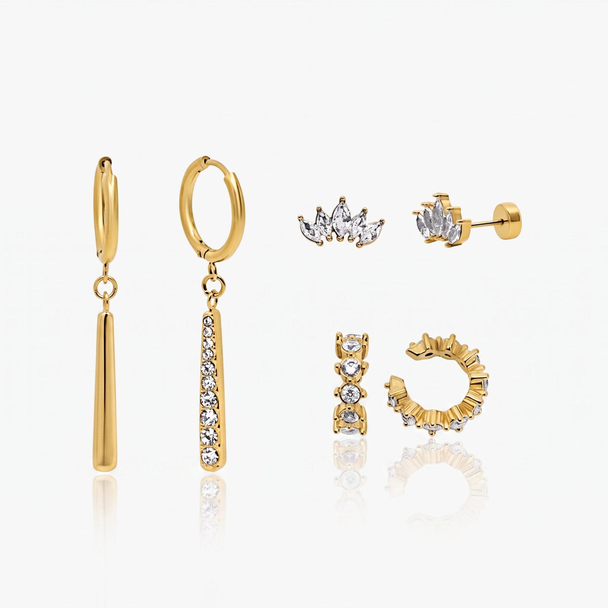 Better Together Earrings 3 Piece Earring Set - EVRYJEWELS