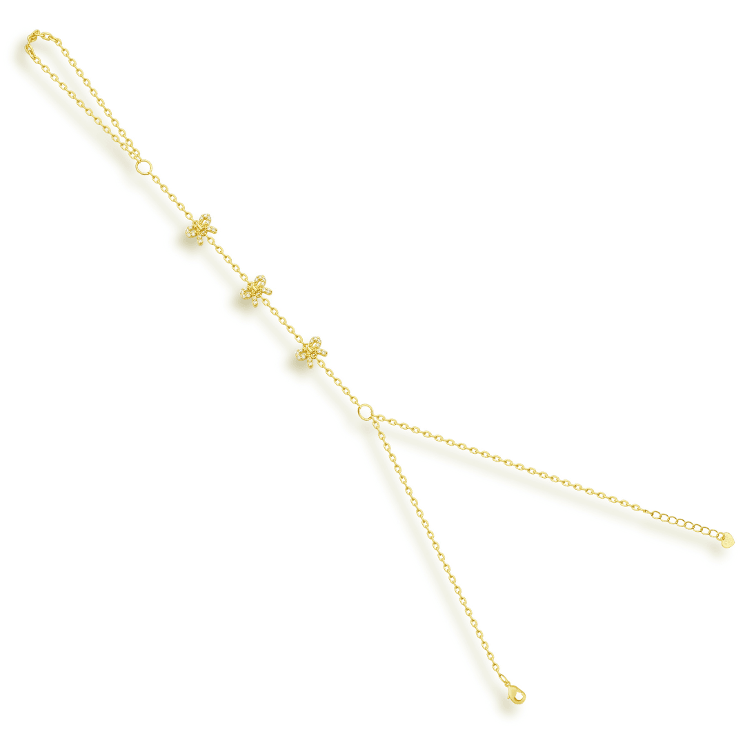 Gilded Bow Hand Chain - EVRYJEWELS