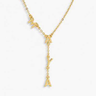 Collier prénom personnalisé avec pendentif suspendu
