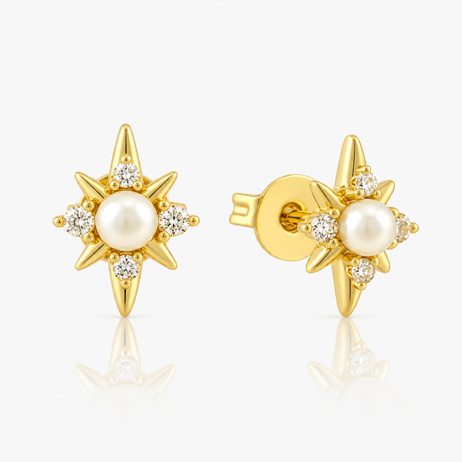 Midnight Pearl Earrings - EVRYJEWELS
