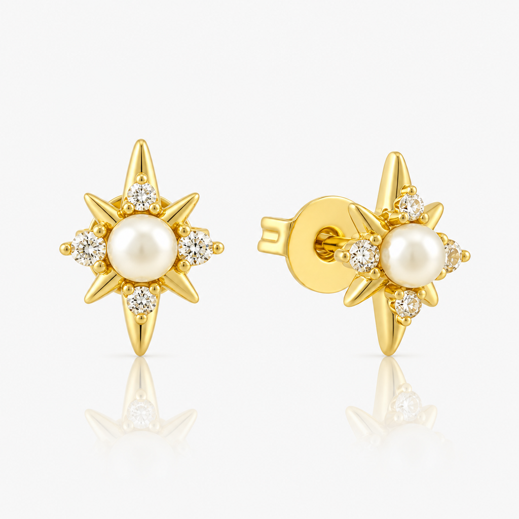Midnight Pearl Earrings - EVRYJEWELS