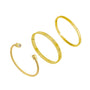 Golden Glow Bundle: 3 Piece Bangle - EVRYJEWELS