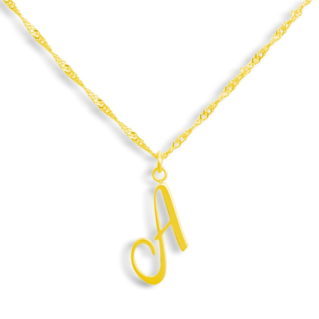 Golden Letter Necklace - EVRYJEWELS