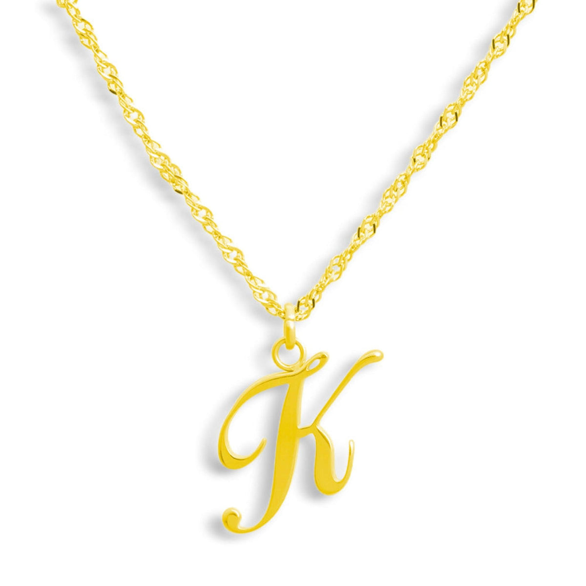 Golden Letter Necklace - EVRYJEWELS