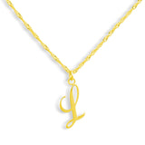 Golden Letter Necklace - EVRYJEWELS