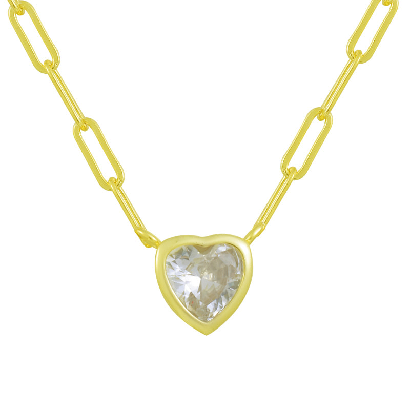 Heart in Chains Necklace - EVRYJEWELS