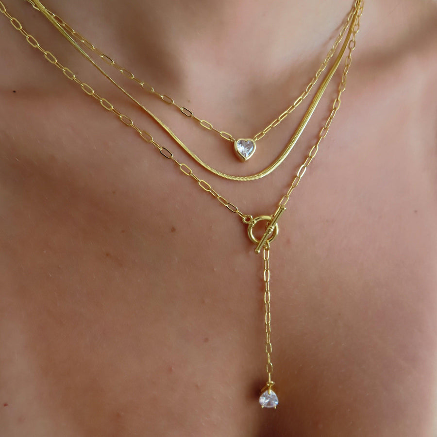 Heart in Chains Necklace - EVRYJEWELS