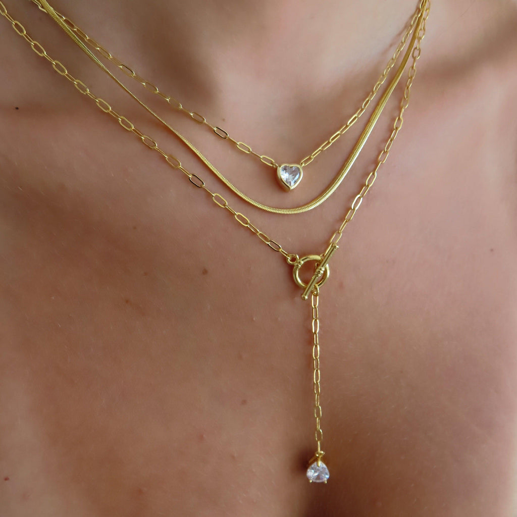 Heart in Chains Necklace - EVRYJEWELS